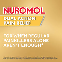 Nuromol Ibuprofen and Paracetamol Tablets, 16 Pain Reilef Tablets, Joint Pain Relief, Period Pain Relief, Back Pain Relief, Dual Action Pain Relief, Strong Painkillers, Fever