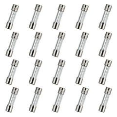 HUAREW T10AL250V 20 Pcs 5x20mm slow blow glass fuse 10A 250V 0.2 x 0.78 inch time delay fuse