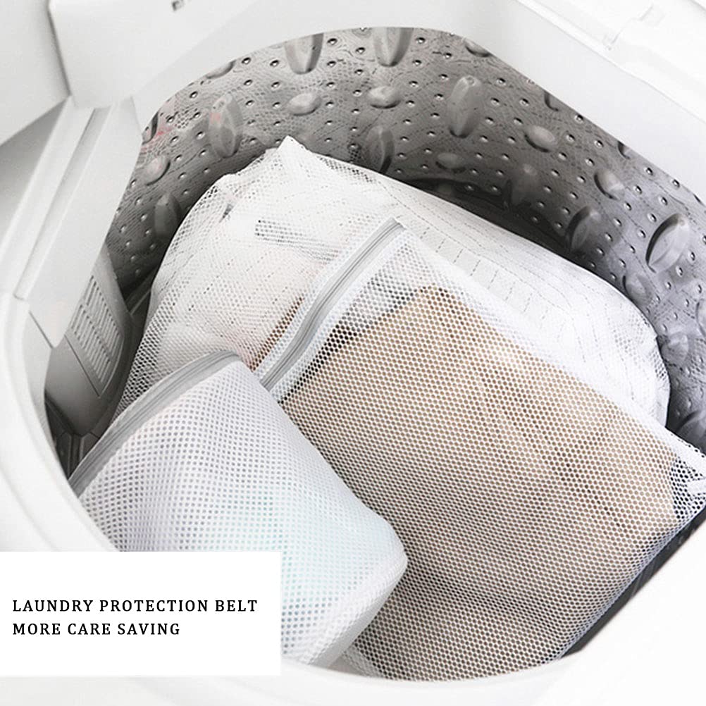 4 Pcs Mesh Laundry Bags, 60x50cm/50x40cm Washing Bag Laundry Bags for Washing Machine Washing Machine Wash Bag with Zips for Clothes Socks Underwear Bra (LandM)