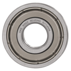 XIKE 606ZZ Miniature Ball Bearings 6x17x6mm Bearing Steel and Double Metal Seals, Pre-Lubricated, 606-2Z Deep Groove Ball Bearing with Shields, 10 in a pack.