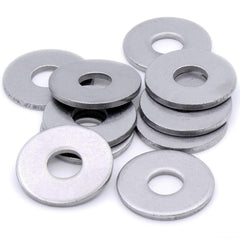 M10 (10mm) Flat Washer (Form G) - Stainless Steel (A2) (Pack of 10)