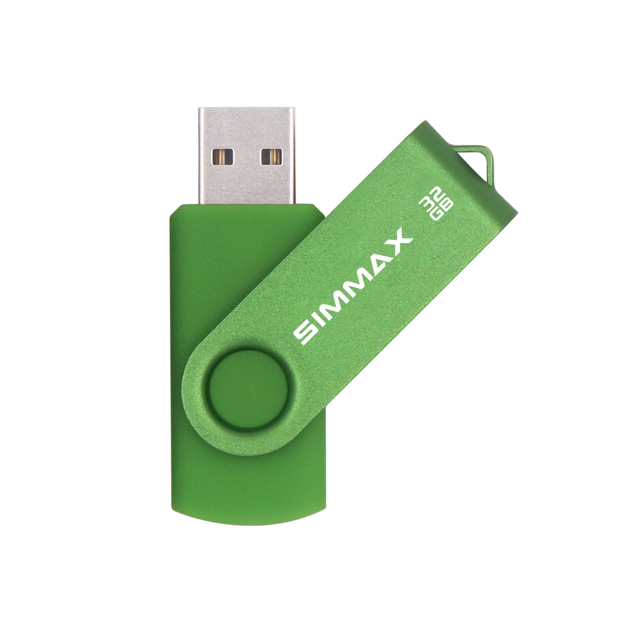 SIMMAX 32GB USB Flash Drives 3 Pack 32GB Memory Stick Swivel Design Thumb Drive USB Stick (32GB Purple Blue Green)