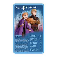 Top Trumps Disney Frozen 2 Specials Card Game, visit Arendelle and play with Queen Elsa, Anna, King Agnarr, Queen Iduna and Olaf, educational gifts and toys for boys and girls aged 6 plus