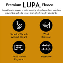 Lupa Handmade Double-Layer Fleece Neck Warmer Snoods for Men & Women - Fleece Neck Gaiter for Winter - Men & Women Thermal Snood for Skiing, Running, & Outdoor Sports (Snow)