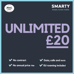 SMARTY 5G/4G Data Sim, Data Deals Unlimited Calls and Texts, NO Credit Checks, NO Contract, Pay when you Activate SIM