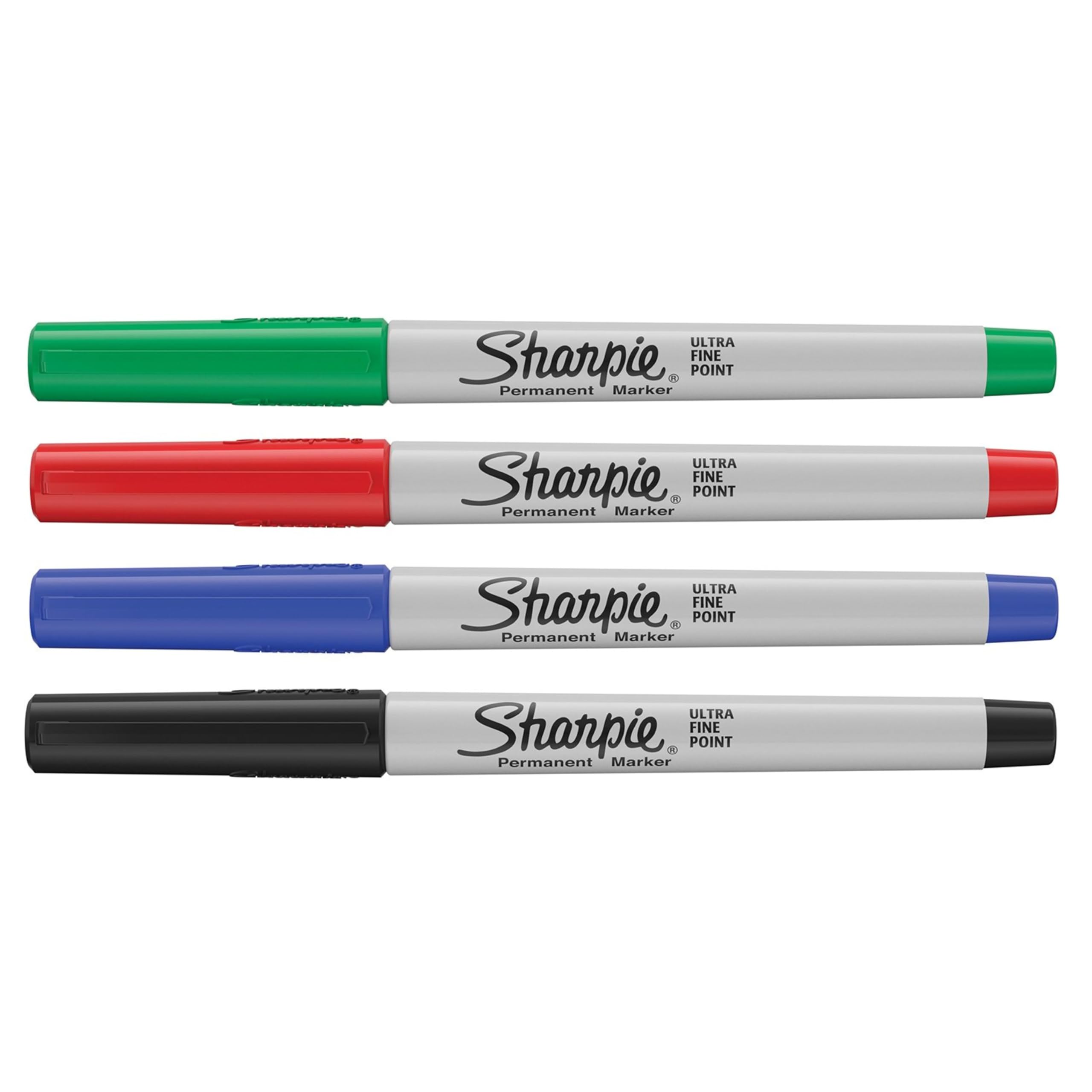 Sharpie Permanent Markers   Ultra-Fine Point   Assorted Classic Colours   4 Count