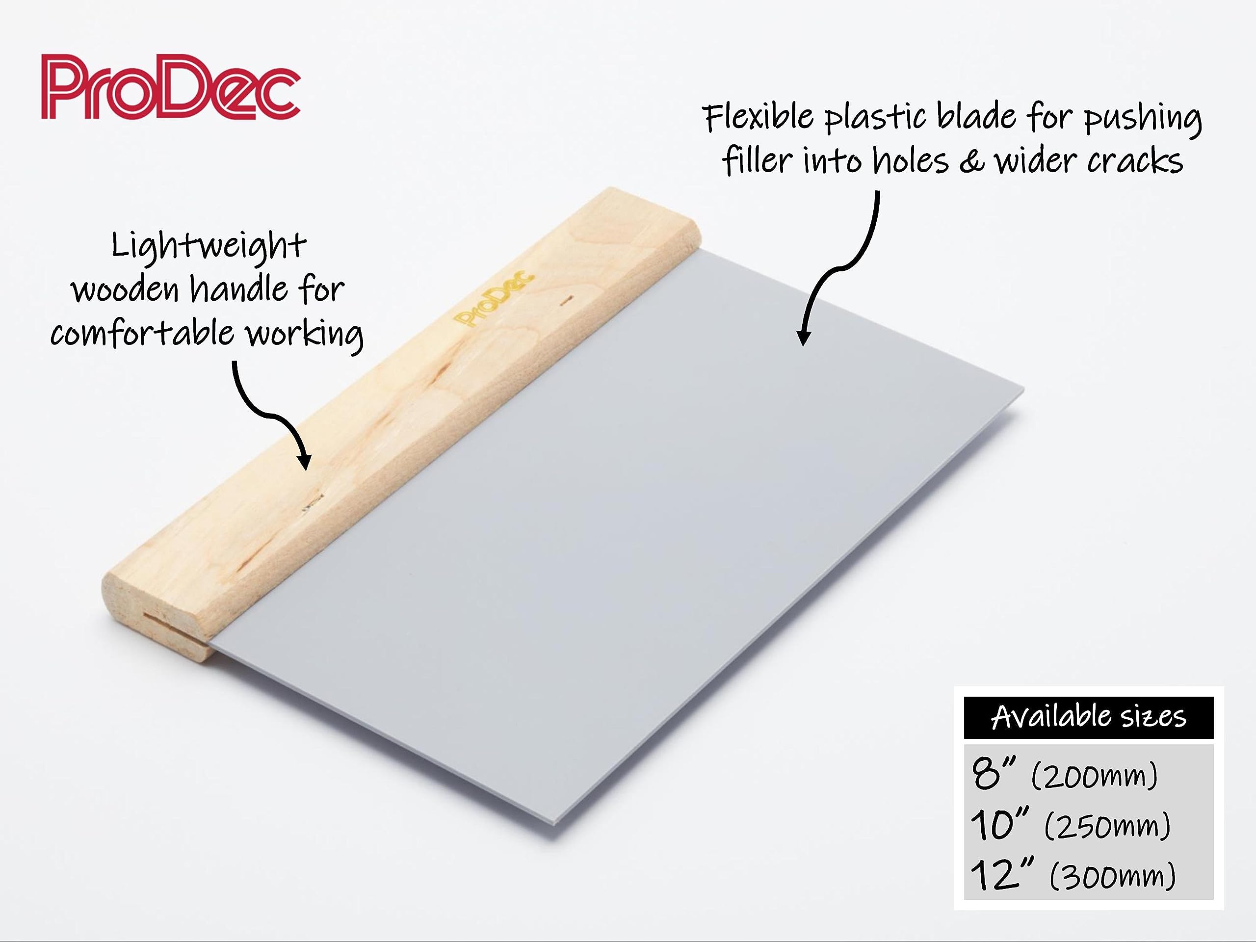 ProDec 8 inches Flexible Caulker for Fast, Efficient Application of Fillers and Caulk and Smoothing of Wallpaper