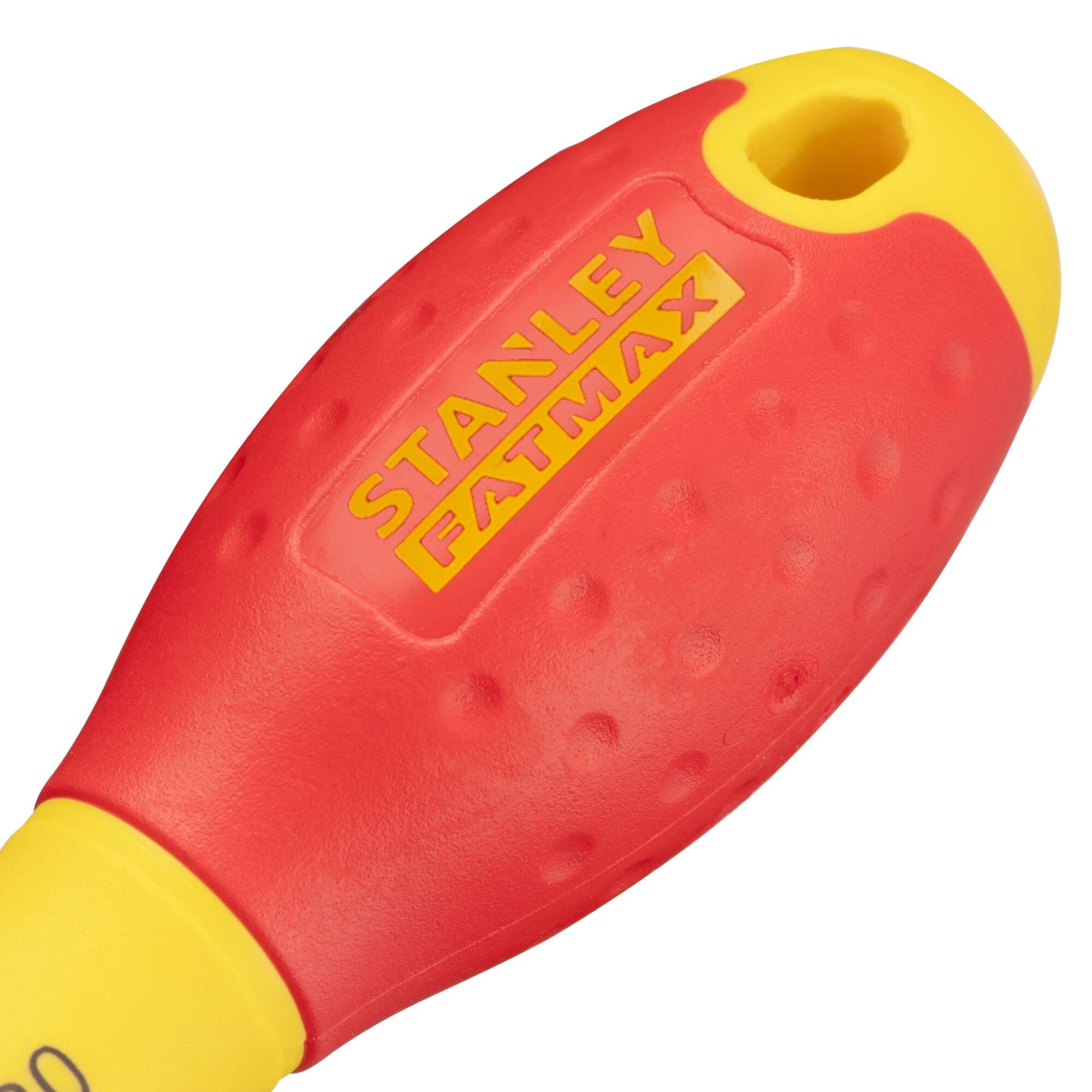 Stanley 0-65-412 Fat Max Screwdriver Insulated Slotted 4X100Mm-Red And Yellow