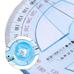 360 Degree Protractor Angle Measure 2Pcs Protractor Circle Protractor 10cm Plastic Protractor 360 Ruler Measuring Tool for Students and Children