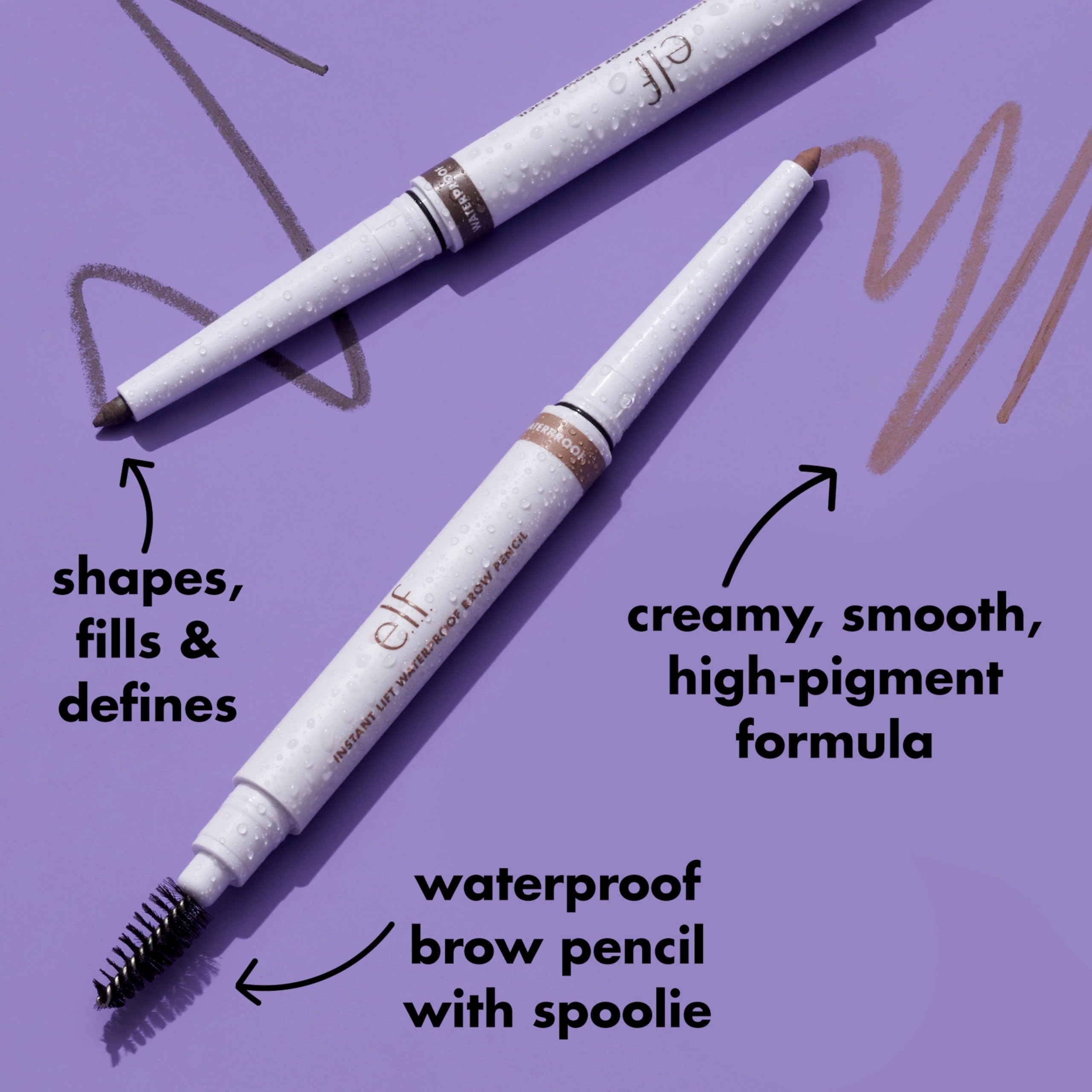 e.l.f. Instant Lift Waterproof Brow Pencil, Long-Lasting Eyebrow Pencil For Grooming & Shaping Brows, Vegan & Cruelty-Free, Blonde