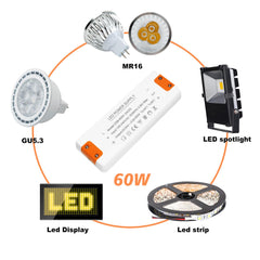 led driver 24v 2.5a 60w, 24v led driver, 240v to 24v transformer, Constant Voltage Driver Adapter, 24v 2.5a driver, led transformer 2.5a 60w, 24v power supply for G4 GU5.3 MR11 MR16 LED Strips Light