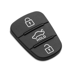 FINTERRY Car Key Rubber Buttons Remote Control Car Key Case Replacement Compatible with KIA Hyundai i10 i20 i30 ix20 ix35 Ceed Soul Venga Sportage Auto Car Key Fob Cover