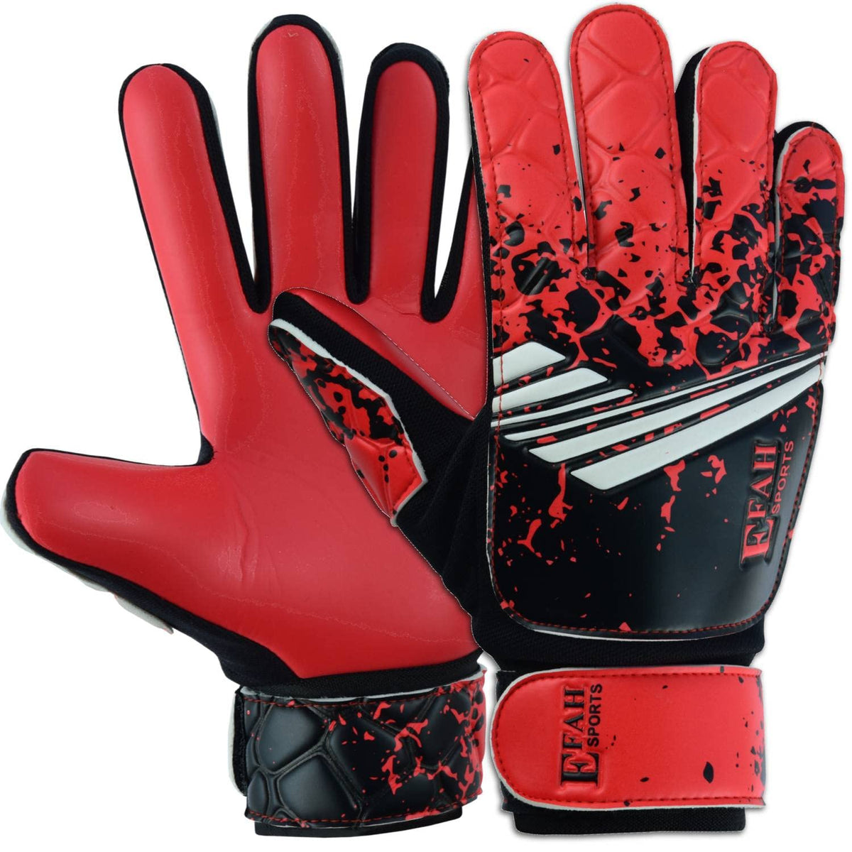 EFAH SPORTS Football Goalkeeper Gloves For Boys kids Children Youth Soccer Goalie Glove with Super Grip Palms