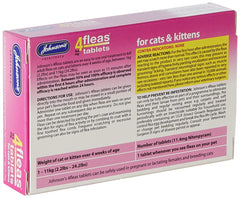 Johnsons Veterinary Products 4Fleas Tablets for Cats and Kittens, Pack of 3