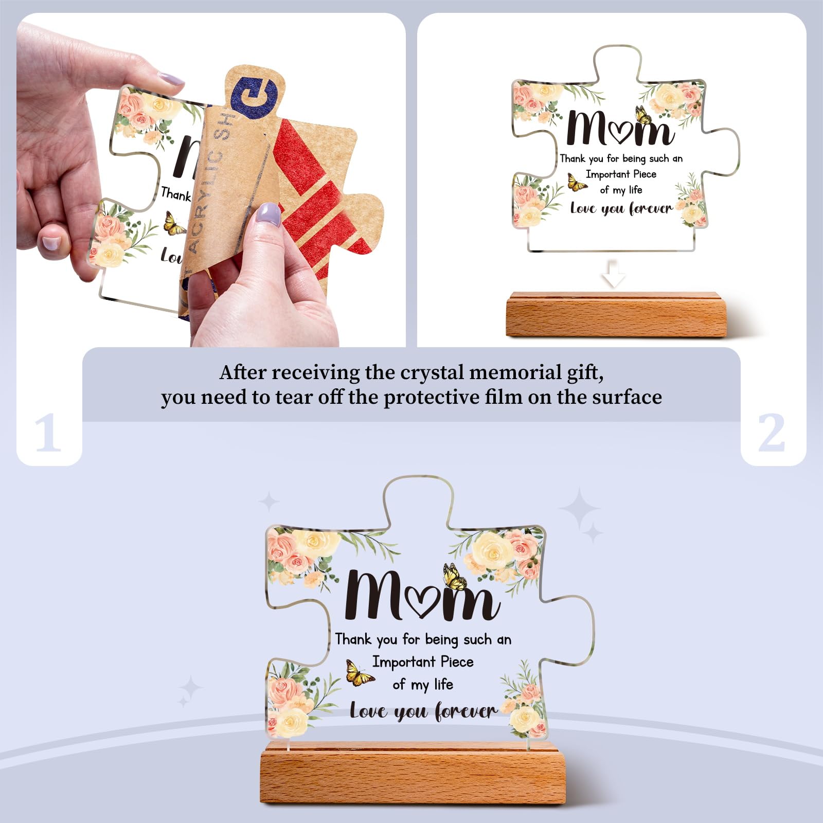 Gifts for Mum- Puzzle Acrylic Plaque Mum Birthday Gifts, Birthday Gifts for Mum, Mum Gifts, Presents for Mum, Happy Birthday Mum, Gifts for Mum on Her Birthday, Mum Birthday Presents
