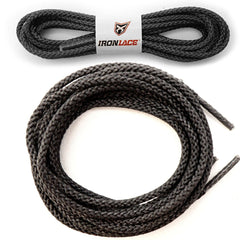 IRONLACE Unbreakable Boot & Shoe Laces - Black - 33 Inches - 84 cm