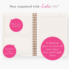 Lola Design - Wildlife Botanical Spiral Notebook - Planners & Organisers - Cute Stationery - Bumble Bee Notebook 255x205mm