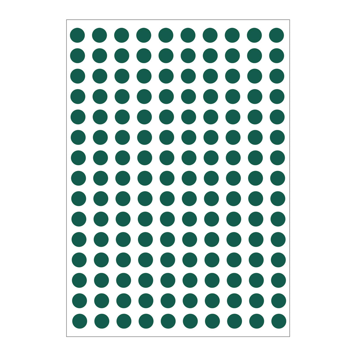 3000 Dot Stickers, 10mm Coloured Round Dots Stickers Sticky 20 Sheet Labels Sticker 10 Colours Assorted Self Adhesive for Event Activity Schools Coding Inventory DIY Crafts Green