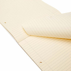 Rhino Cream Paper A4 Refill Pad   8mm Lined and Margin   50 Leaf/100 Page / 1-Pack - Ideal A4 Writing Paper for Dyslexia & Other SEN