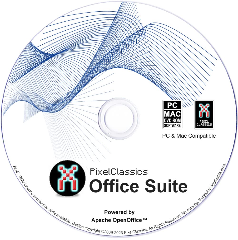 Office Suite 2024 Compatible with Microsoft Office 2021 2019 365 2023 2016 2013 2010 2007 Word Excel PowerPoint on CD DVD Powered by Apache OpenOffice for Windows 11 10 8.1 8 7 Vista XP PC & Mac