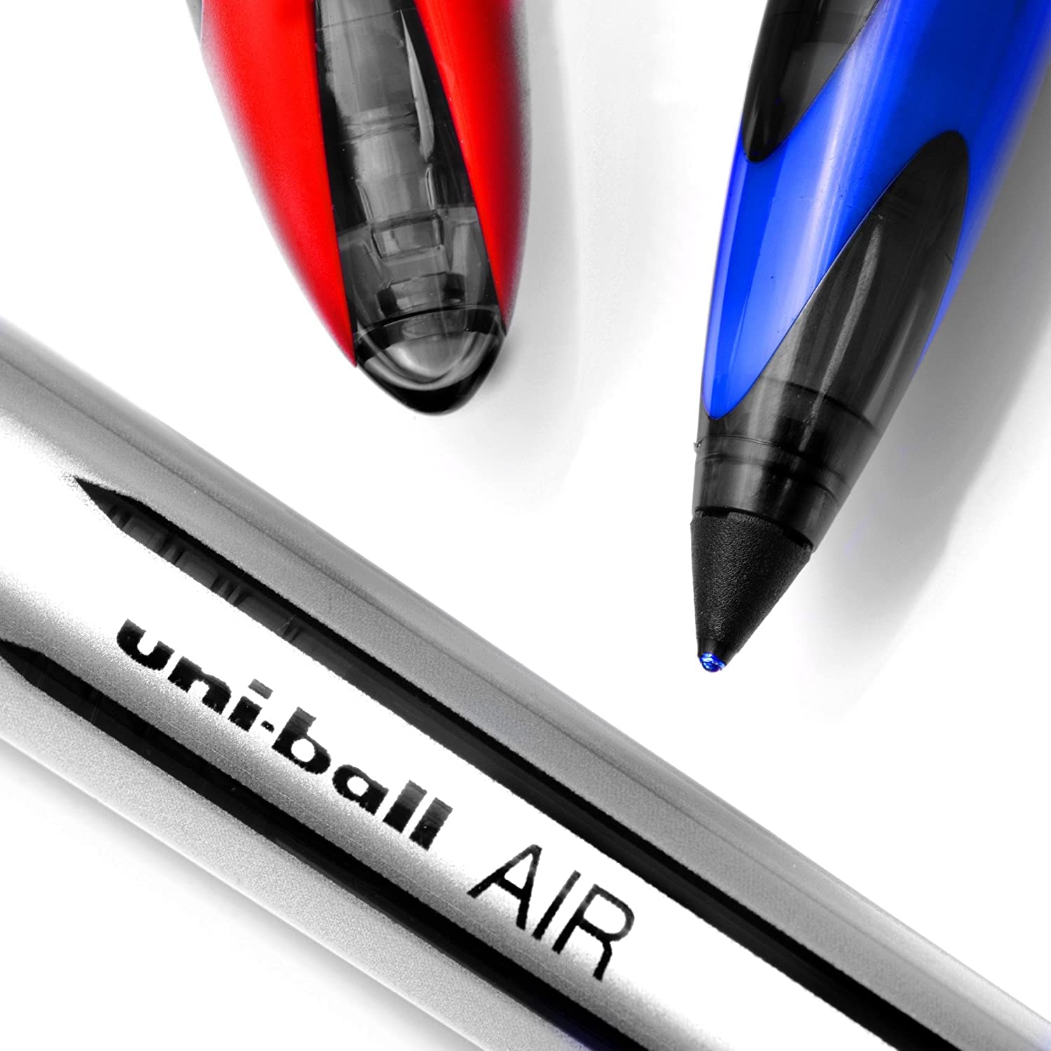 uni-ball AIR - 0.7mm Medium Rollerball - 4 Pack - Black - UBA-188-L