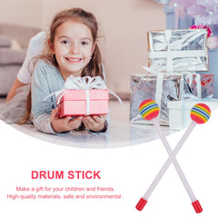 Xylophone Mallets 4 Pcs Lollipop Felt Drum Stick Children Percussion Drumsticks Foam Head Percussion Sticks Kids Musical Instruments for Drums Snare Drums Glockenspiel Drum Stick