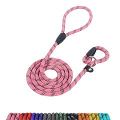 Loutep Slip Lead For Dogs-1.8m Long Rope Dog Leash With Reflective Stitching Slip On Easily With No Collar Or Harness Needed Anti-Choke Dog Slip Lead Ideal For Small Puppy Large & Medium Dogs Training