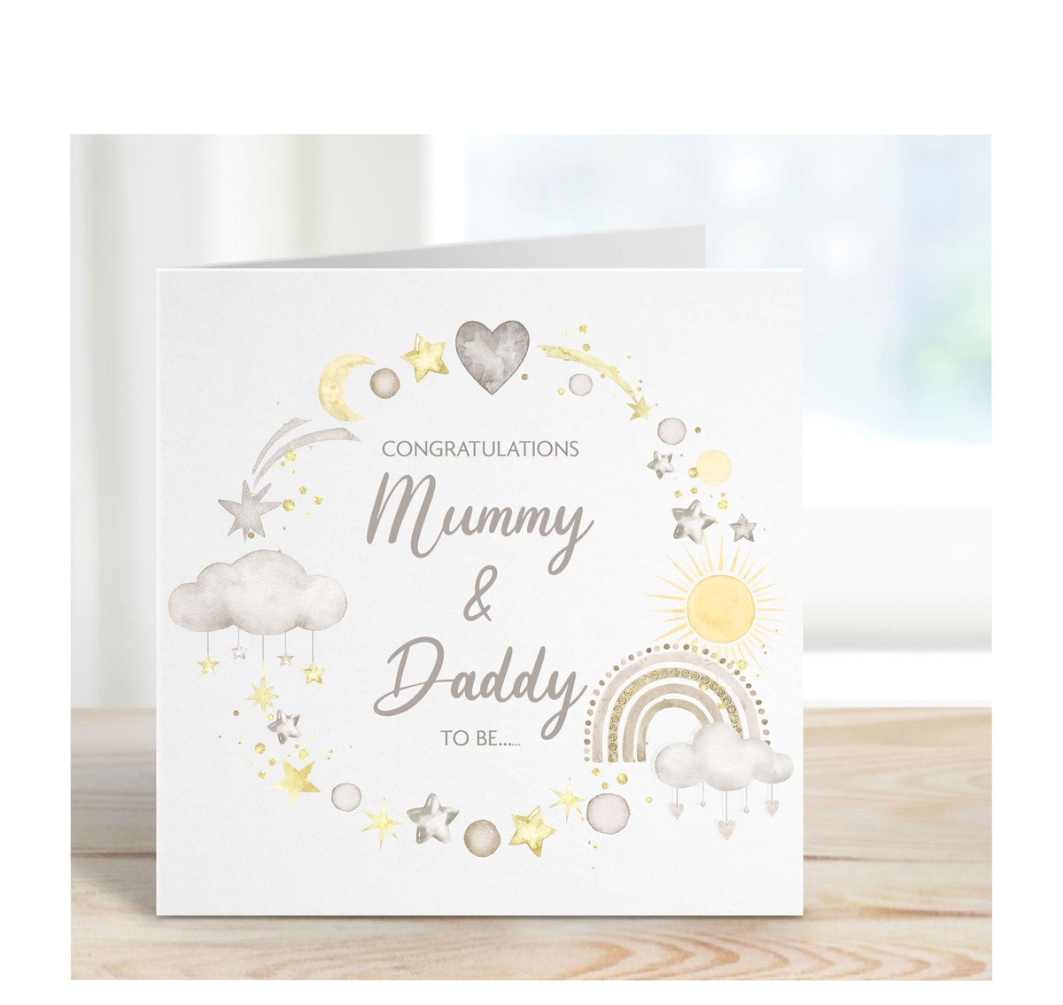 Mummy and Daddy to be, pregnancy congratulations card, baby shower card, baby coming soon, parents to be, expecting a baby, new baby, celebration, congrats card, soon to be a mum & dad