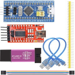 Youmile ST-Link V2 Emulator Programming Unit Downloader and 40 pin STM32F103C8T6 ARM Development Board andFT232RL FTDI Module with Micro USB cable DuPont Cable Mini USB cable