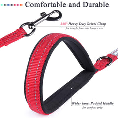 VIVAGLORY Dog Lead, Dog Walking Lead with Comfortable Padded Handle, Reflective for Safety, Heavy Duty Training Lead for Medium & Large Dogs