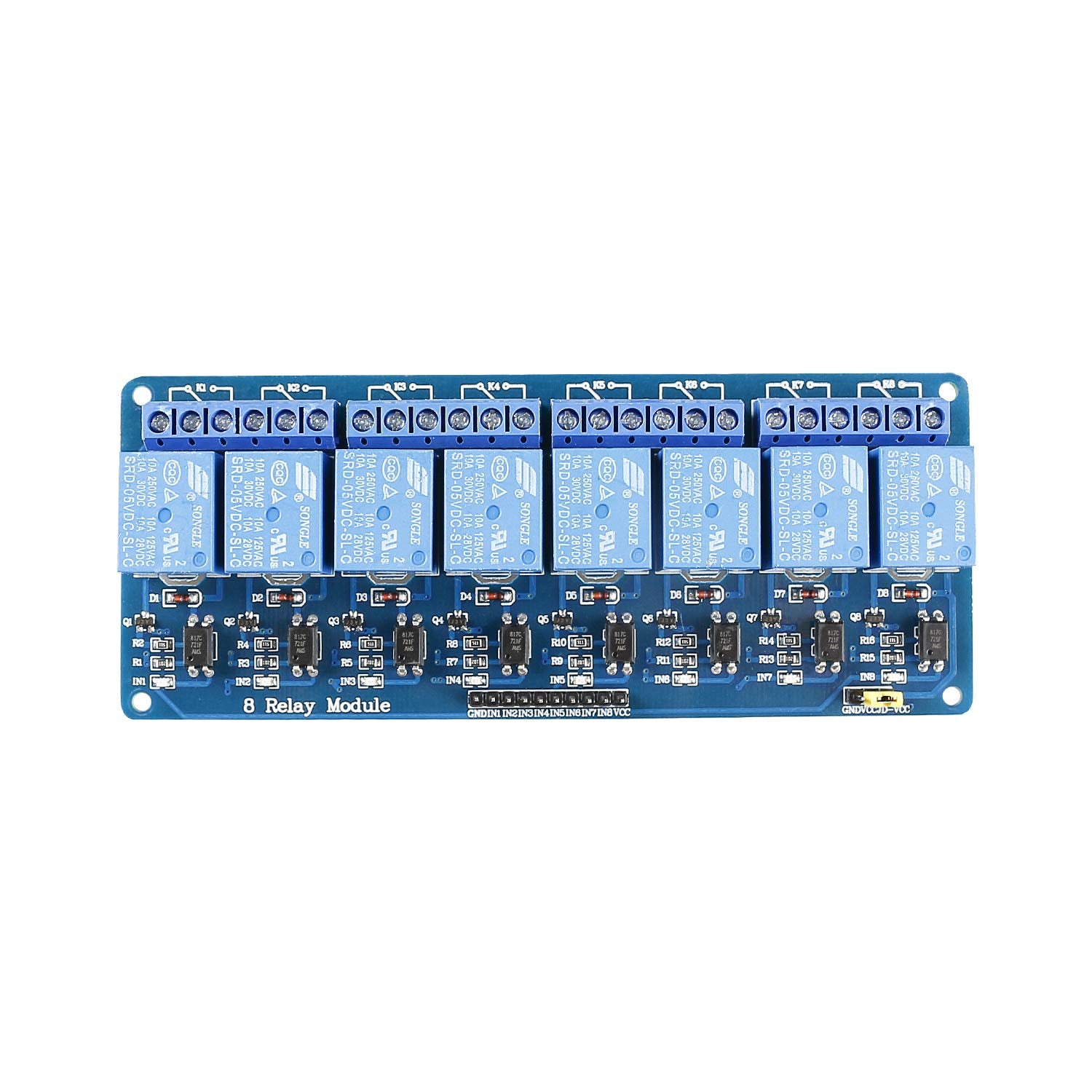 SunFounder 8 Channel 5V Relay Shield Module for Arduino 2560 1280 Arm PIC AVR STM32