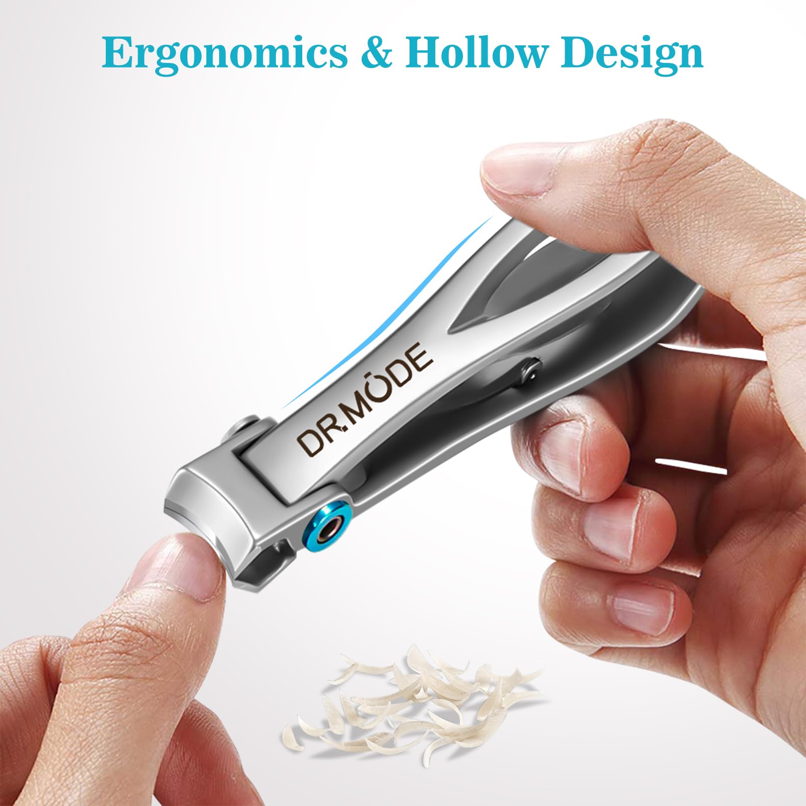 Nail Clippers - DRMODE Toe Nail Clippers for Thick Nails with 16mm Wide Jaw Opening, Heavy Duty Fingernail Clippers Large Nail Cutter Trimmer for Senior