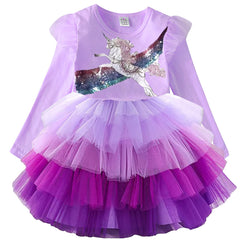 VIKITA Girls Dresses Princess Dress Flower Tulle Birthday Party Dress Girls Clothing LH4019 3T