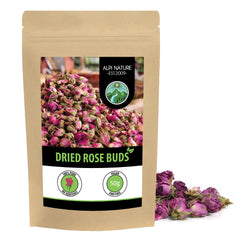 Rose Buds Dried, Rosebuds Infusion (50g, 1.8 oz), Rosebuds Tea, Dried Rose Petals, Rose Tea, 100% Pure and Natural