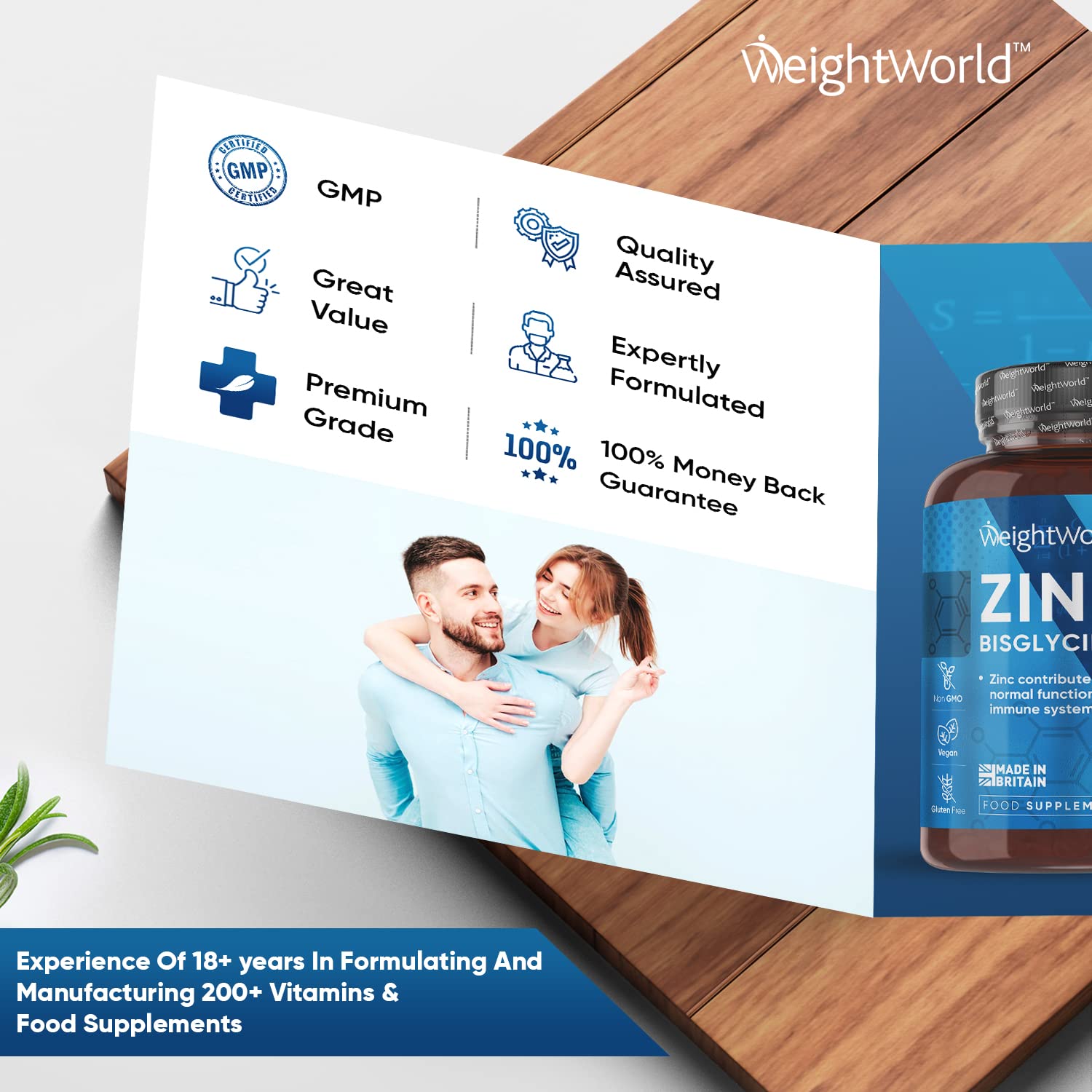 High Strength Zinc Tablets 50mg – 400 Vegan Zinc Bisglycinate Tablets 6and Months Supply – High Absorption Zinc Supplements for Skin, Hair and Nail - Immunity Supplements for Men & Women