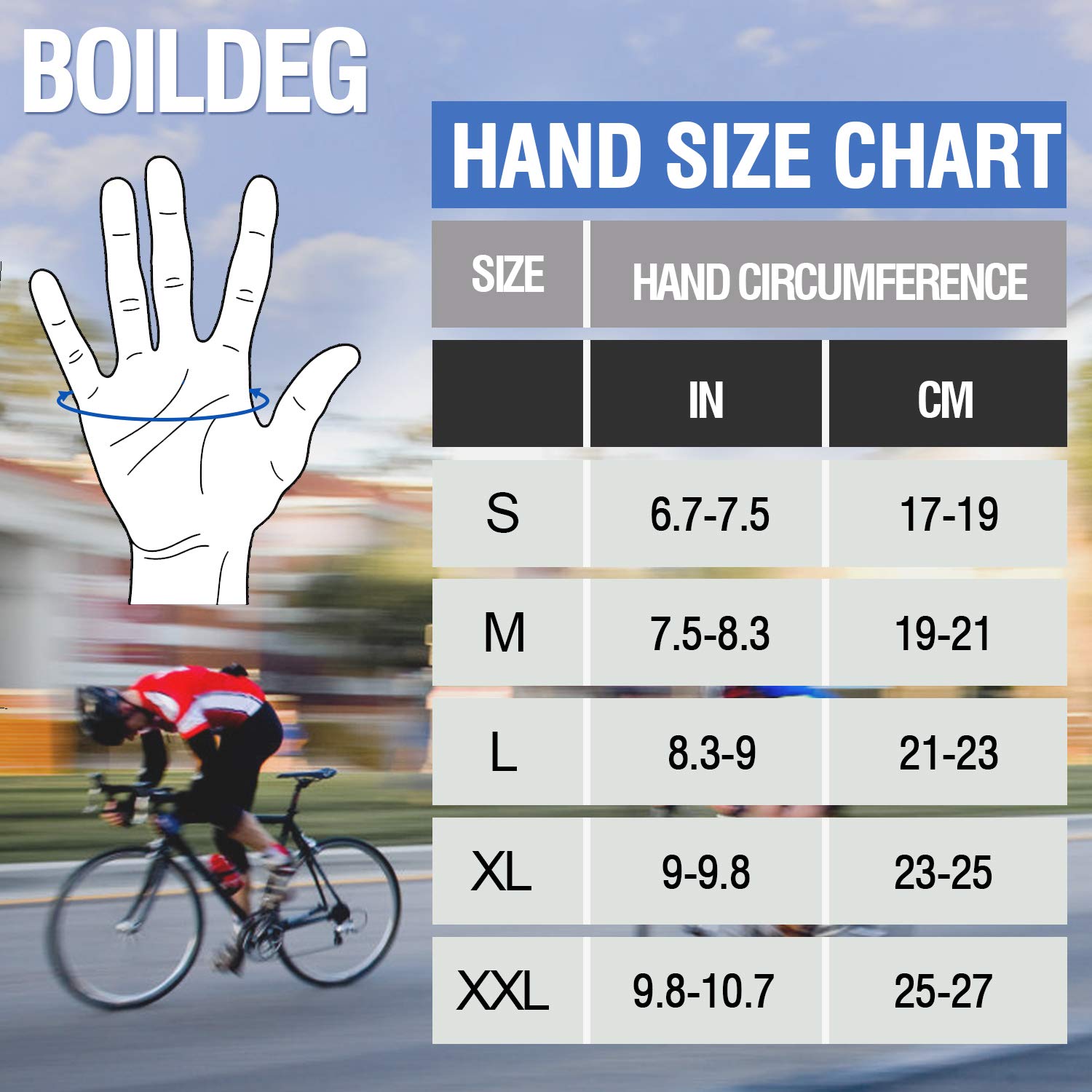 BOILDEG Cycling Gloves Bike Gloves Mountain Road Bike Gloves Anti-slip Shock-absorbing Pad Breathable Half Finger Bicycle Biking Gloves for Men & Women