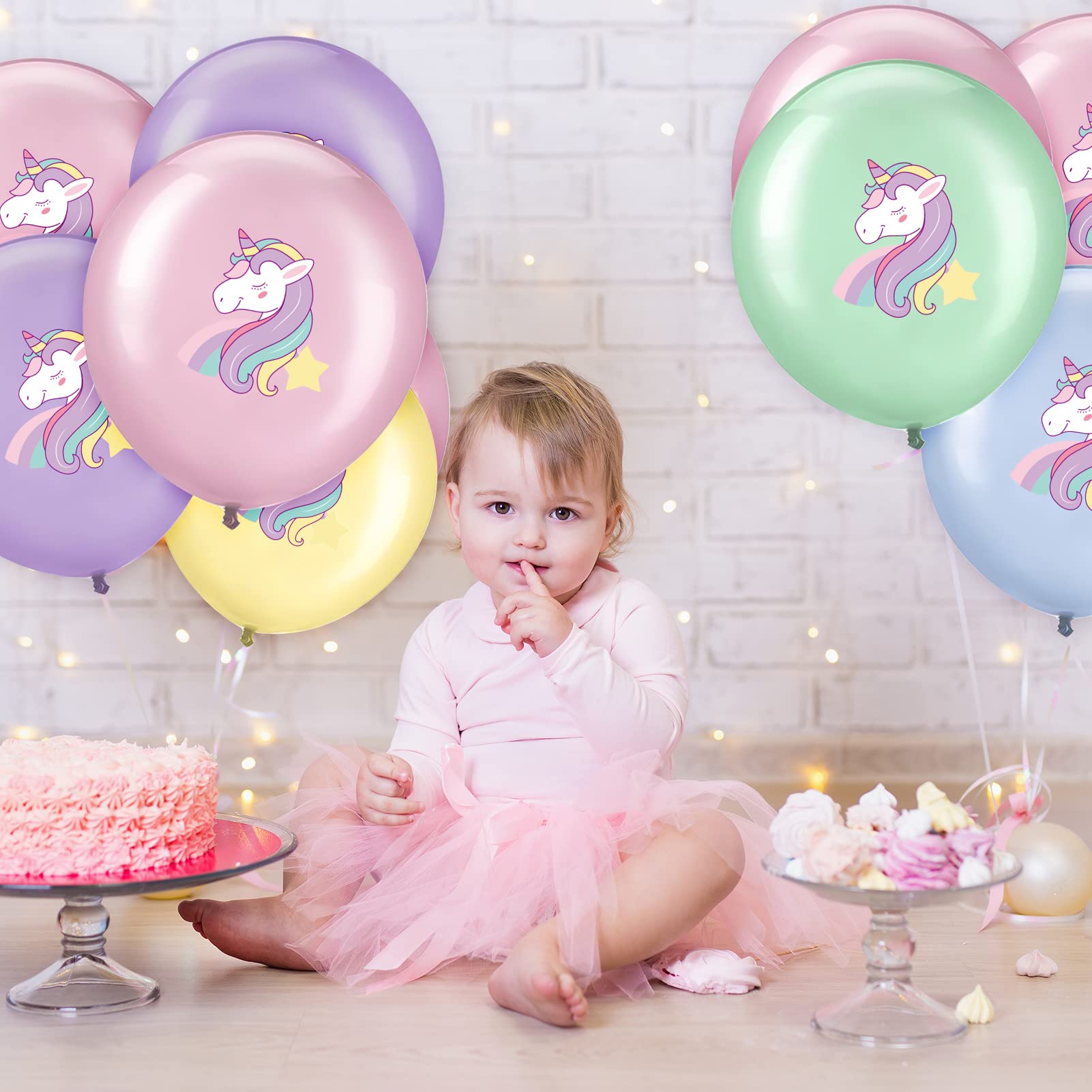 FRIUSATE 20 Pcs Unicorn Party Balloons 5 Colors Unicorn Latex Balloons Unicorn Theme Birthday Party Balloons Unicorn Helium Balloons For Girls Birthday Christmas Baby Shower Party Supplies