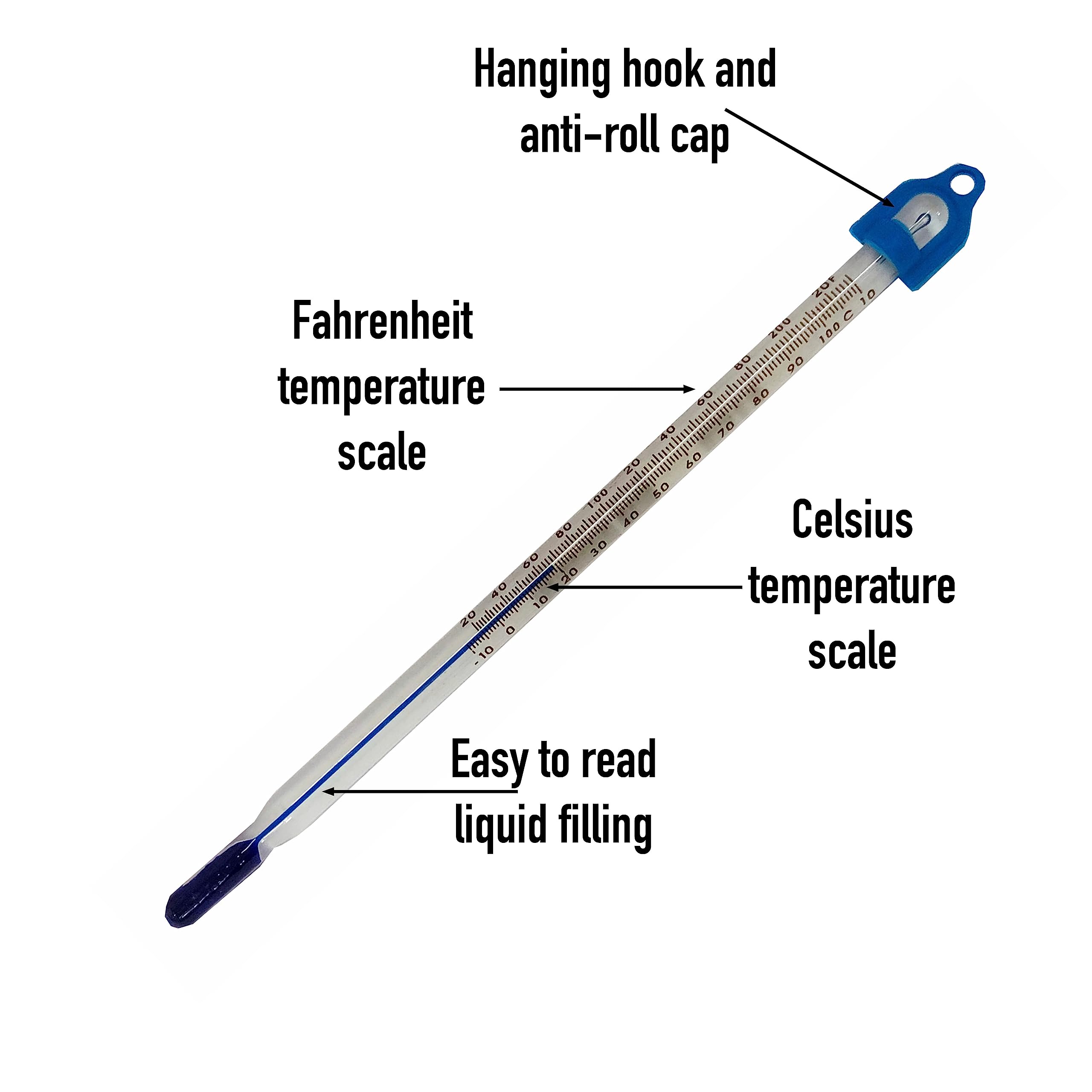 Glass Thermometer -10 to and110 155 mm Water Temperature Thermometer Lab & Scientific Products For Measuring Water Liquid Home Brew Wine and Beer Or For Laboratory Lab Scientific Use Made In UK