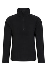 Mountain Warehouse Camber II Kids Half-Zip Fleece Jet Black 7-8 Years