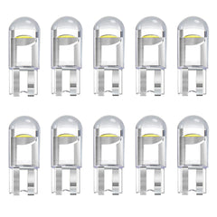 Noobibaba W5W LED Bulb T10 501 LED Bulbs, Led Number Plate Light Bulb Side Light Bulbs, 0.5W 12VDC Wedge Base Cool White 6000K 10-Count