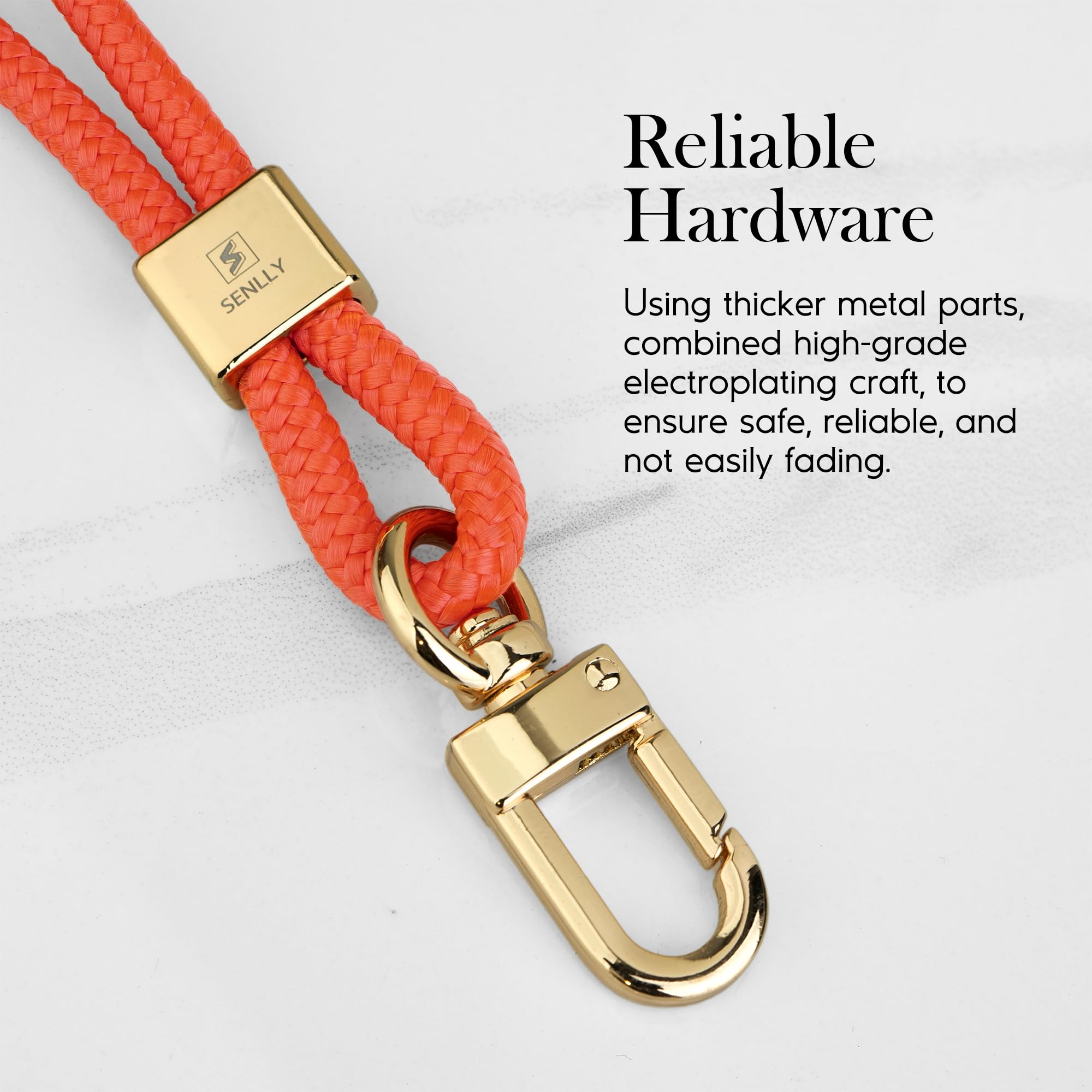 SENLLY Neck Lanyard Strap for Keys, Original Minimalist Design KeyChain and ID Badge Holder