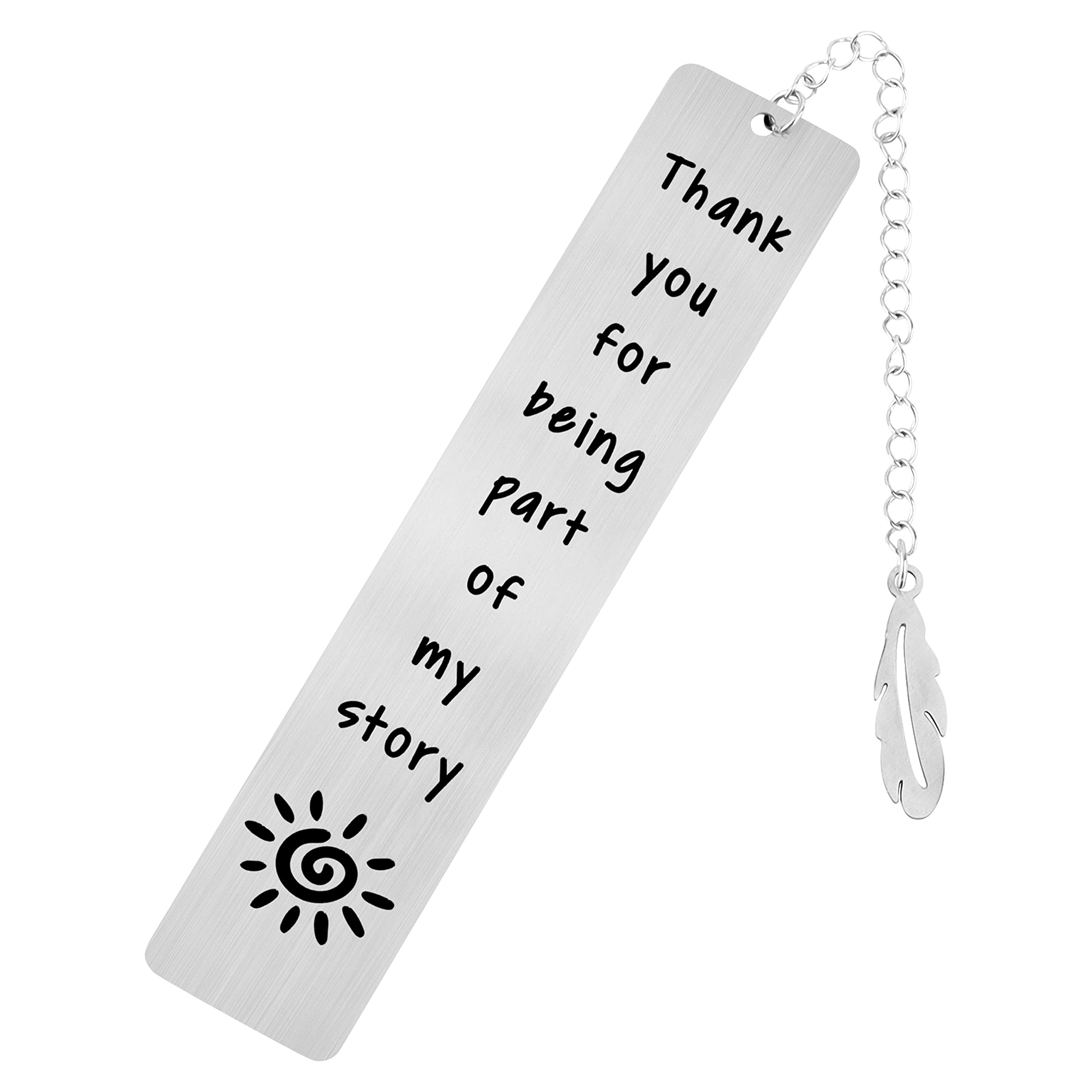 Shoppawhile Thank You Gifts for Women Teacher, Metal Bookmark Christmas Birthday Thank You Gifts for Colleagues Friends Retirement