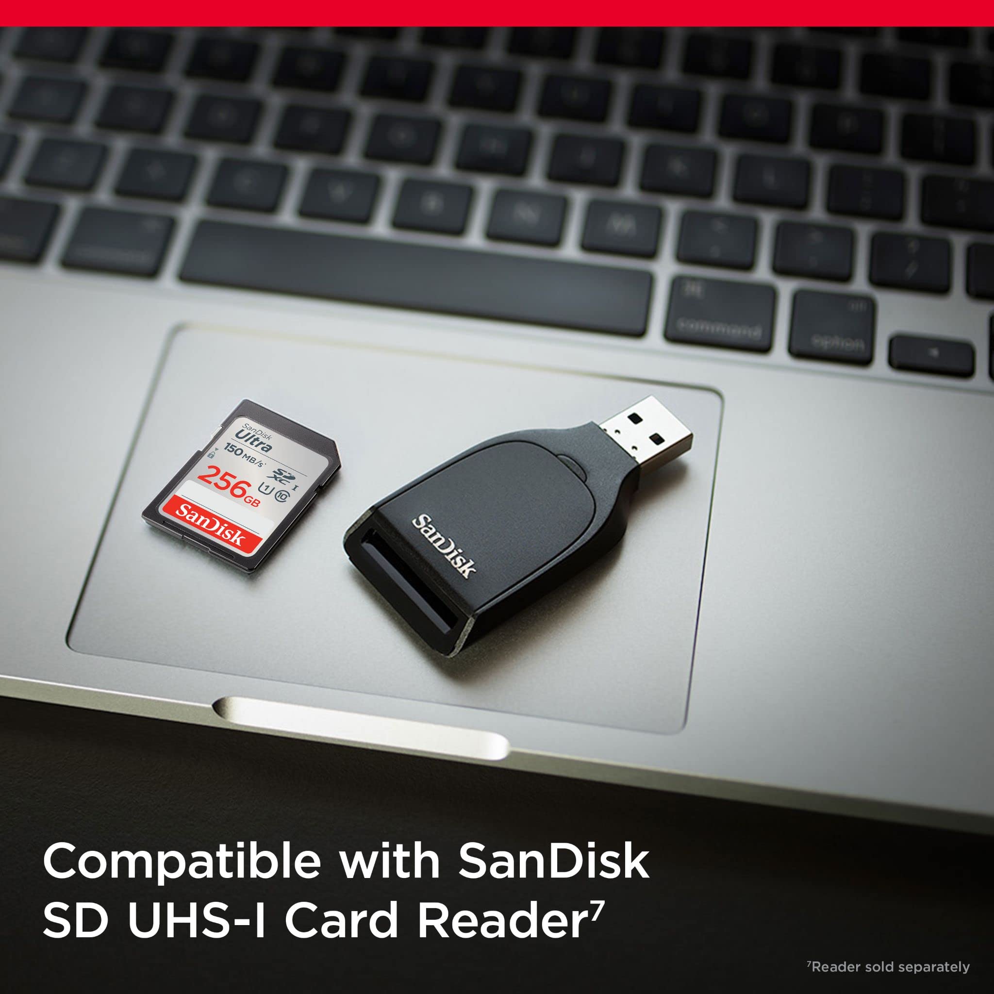 SanDisk 256GB Ultra SDXC card up to 150 MB/s with A1 App Performance UHS-I Class 10 U1