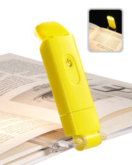 DEWENWILS Book Reading Light, Warm White Clip On LED with 2 Adjustable Brightness for Eye Protection, Rechargeable USB, Christmas Gifts for Bookworms, Kids(Yellow)