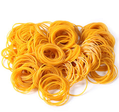 500pcs Rubber Bands Elastic Bands File Folder Elastic Rubber Bands Stationary Thick Strong Elastic Stretchable Bands for School Home Office Supplies Industrial Crafts DIY 38 Size Yellow