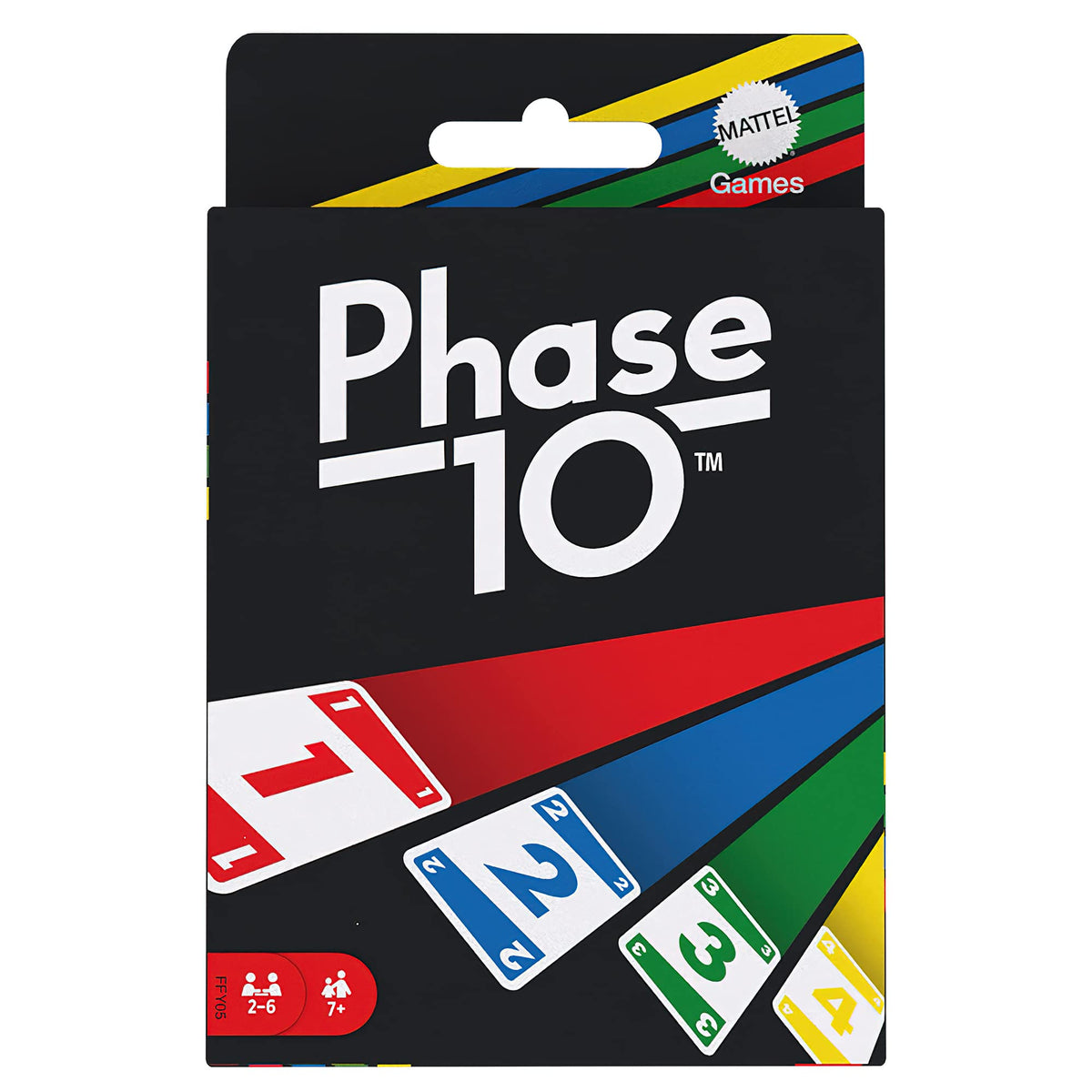 Mattel Games Phase 10 card game, sequences rummy-like card game, includes 108 cards, FFY05