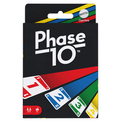 Mattel Games Phase 10 card game, sequences rummy-like card game, includes 108 cards, FFY05