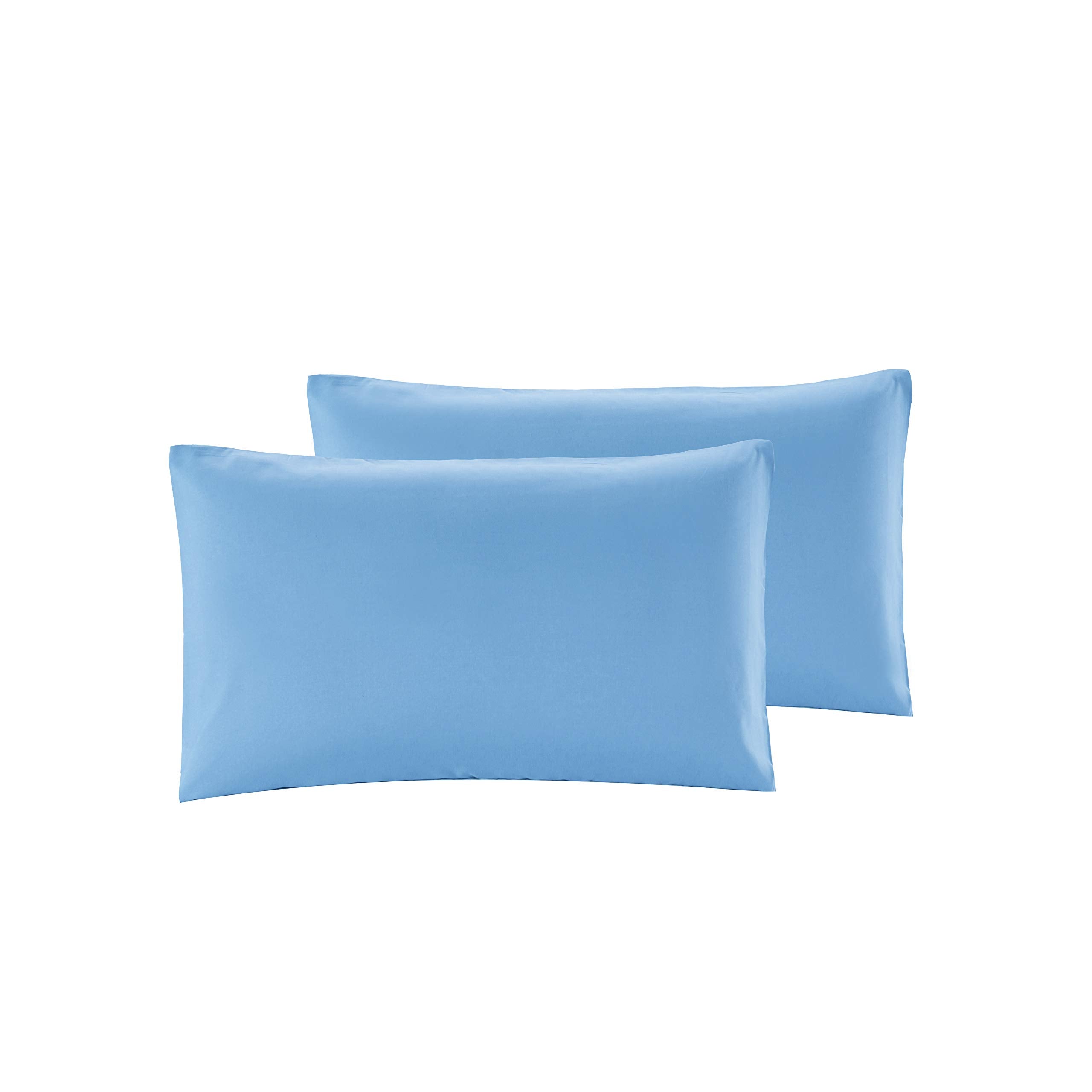 Sonia Moer Super Soft Brushed Microfibre Pillowcases - Non Iron Breathable Hypoallergenic Pillowcases set of 2- Sky Blue