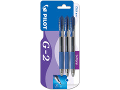 Pilot G207 Retractable Gel Rollerball 0.7 mm (Pack of 3) - Blue