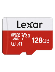 Lexar Micro SD Card Up to 100/30MB/s(R/W), 128G MicroSDXC Memory Card and SD Adapter with A1, C10, U3, V30, 4K Video Recording, TF Card